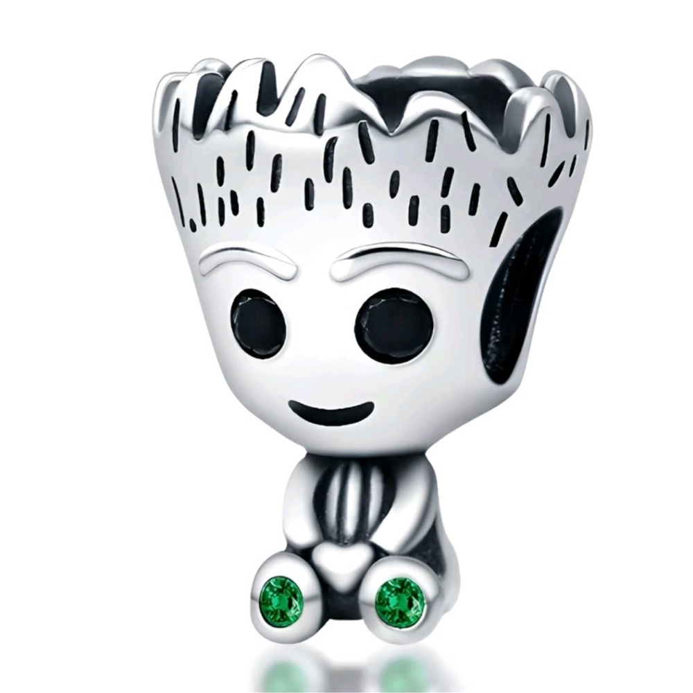 Groot Charm, S925 Silver Charm fits Pandora Charms Bracelet